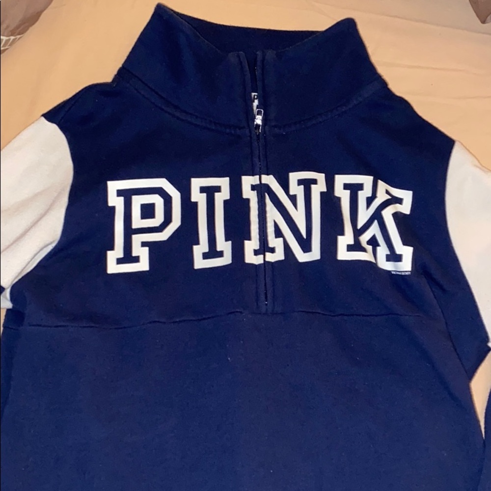 PINK Half Zip Pullover